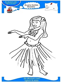 Çocuklar İçin Dansçı Boyama Sayfaları 